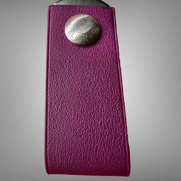 Hermes In the Pocket Lacie Key USB Drive 16GB Plum Leather New - Picture 10 of 10